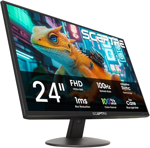 Miniatura 10 de Sceptre E205W-16003R - Monitor LED ultradelgado sin marco con HDMI VGA altavoces integrados color negro metálico 2018