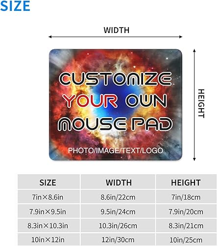 Miniatura 3 de Midetoy Alfombrilla de mouse personalizada  Alfombrilla de mouse personalizada para añadir imagentextologotipo, alfombrilla de mouse para juegos,
