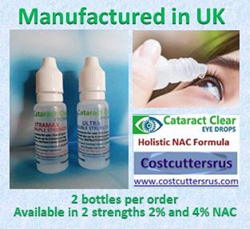 Buy 2 x 10ml (0.35 fl oz) Bottles of Proven Cataract Treating Eye Drops