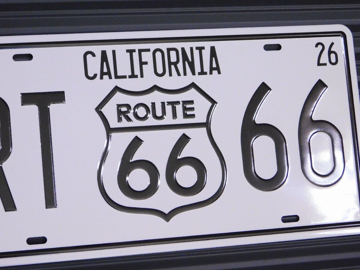 Amazon.co.jp: ROUTE66 ライセンスプレート／66 CALIFORNIA アメリカン