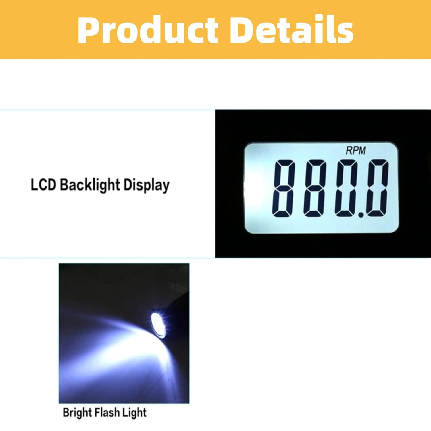 DT2239B NonContact LED Digital Tachometer High Precision RPM Meter for Industrial Motor Speed Measurement Tool with Stroboscope Function