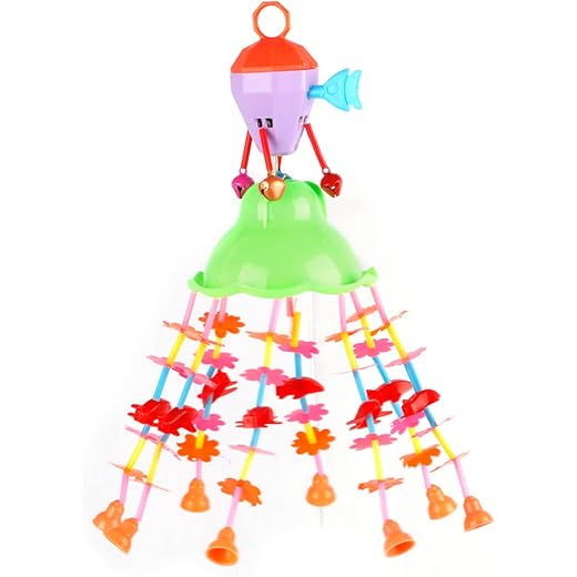 RATNA'S Merry go Round for Infants no.11, Attachable to Cradle or Window, Soothing Music and Various Shapes for Developing Imagination and Thinking Skills (Multicolor)