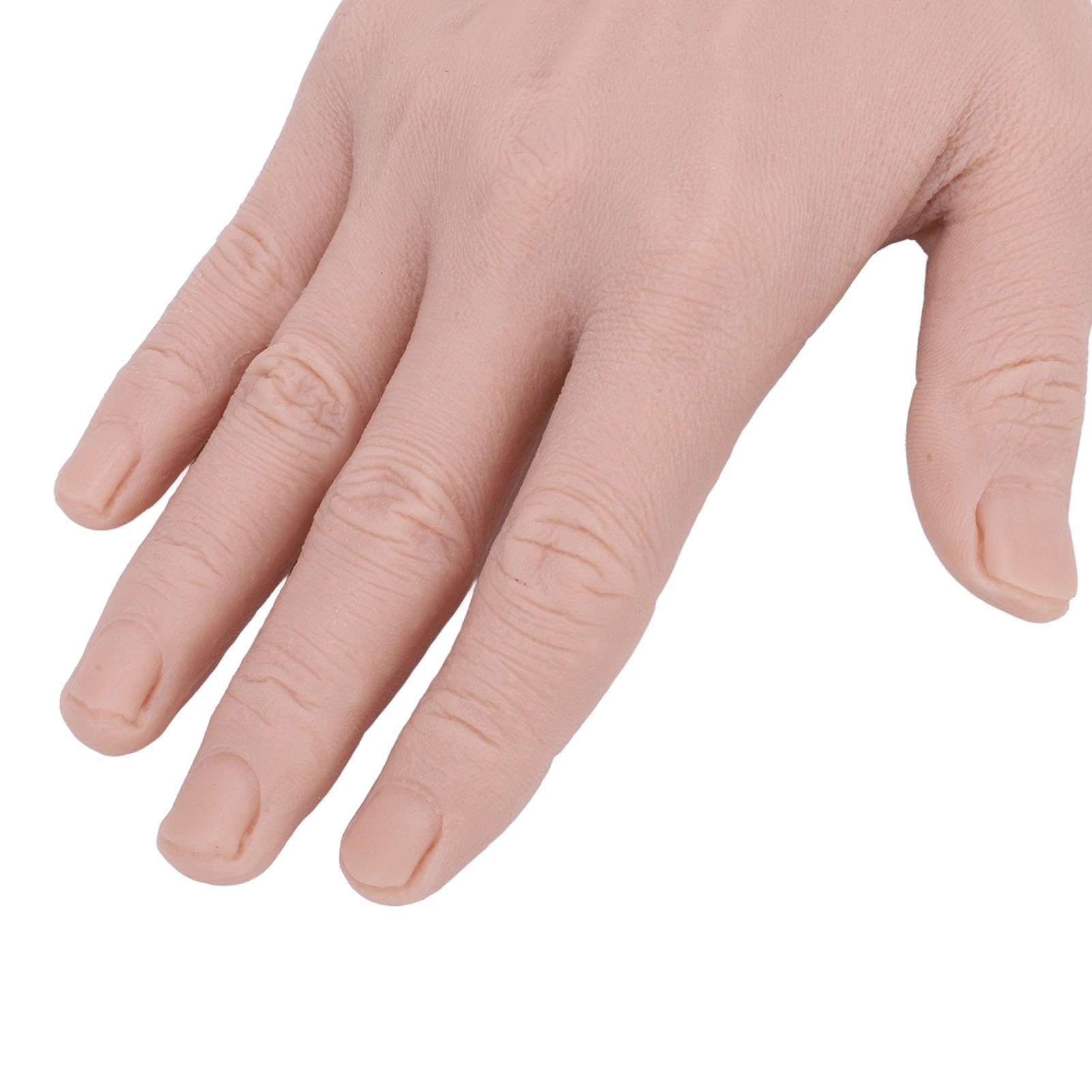 Modele de Main Masculine en Silicone, Paire de Mains de Mannequin Souples, Réutilisables pour la Pratique du Tatouage, des Ongles et du Maquillage