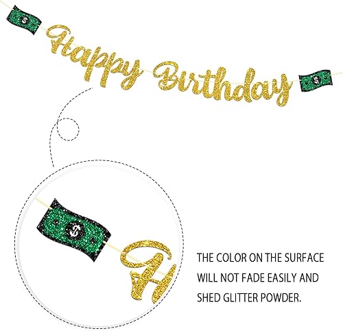 Miniatura 3 de Dill-Dall Cartel de feliz cumpleaños de dólar, decoración de banderines de billetes de dólar, decoración de fiesta de cumpleaños con temática de