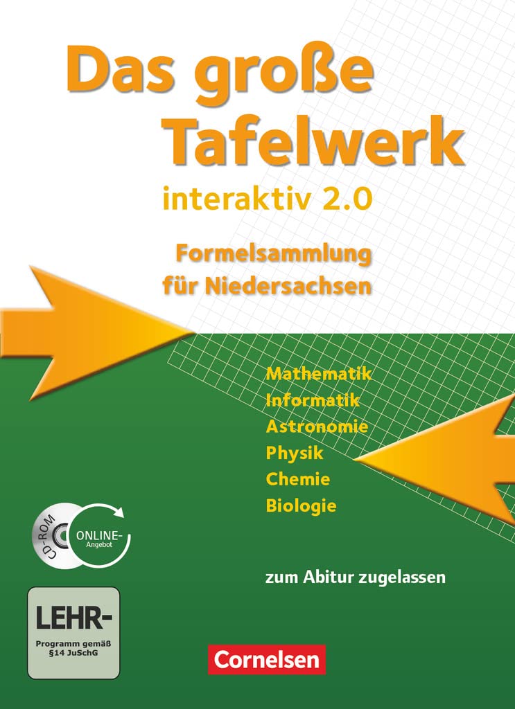 Das Große Tafelwerk interaktiv 2.0: Schulbuch mit CD-ROM (Das große Tafelwerk interaktiv 2.0, Niedersachsen)