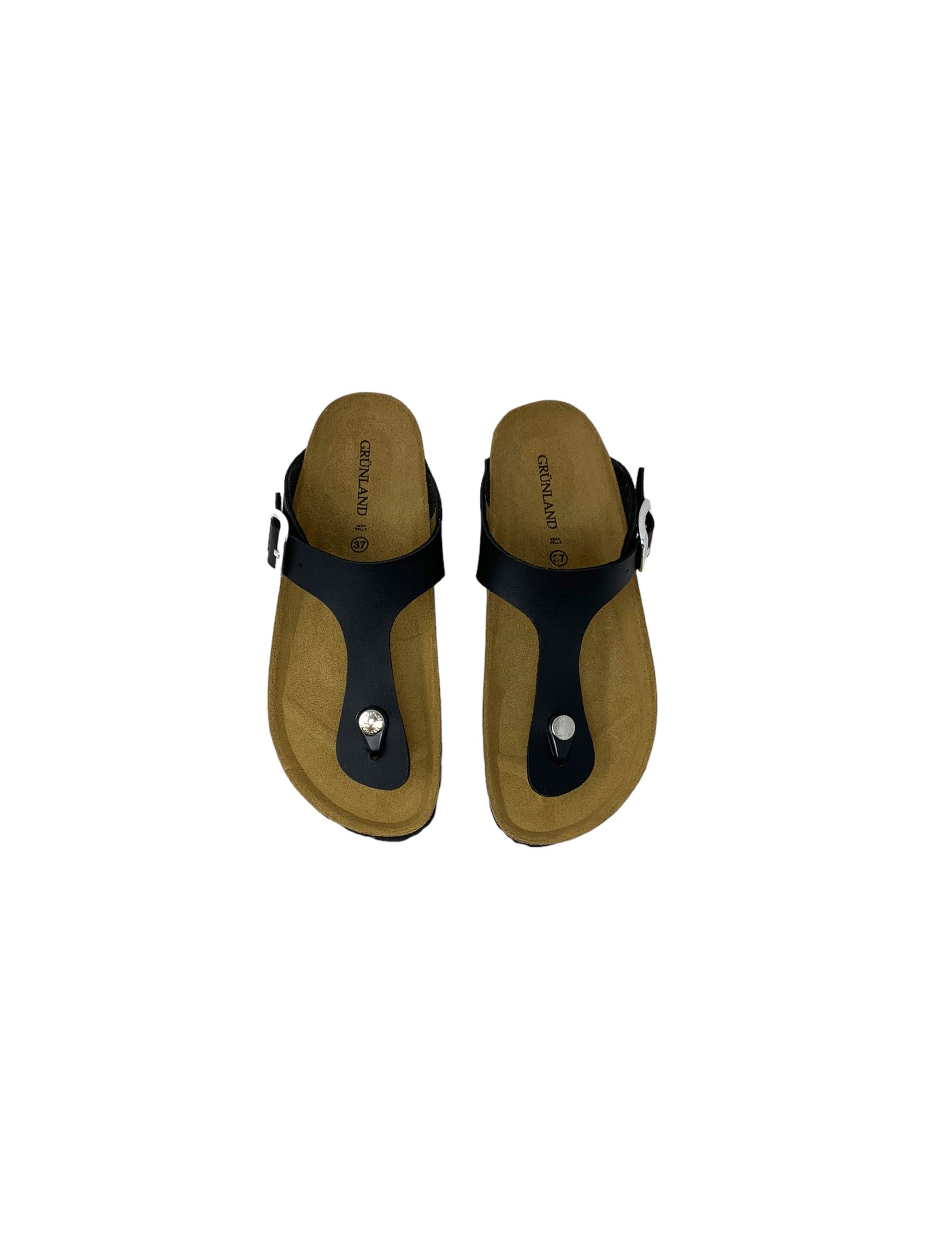 GRUNLAND CIABATTA DONNA S. COLOR SASSO, SIZE 38 EU SASSO 38