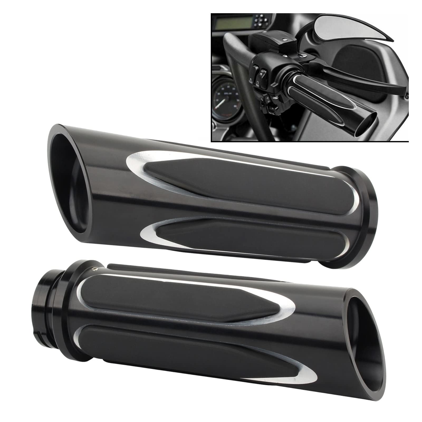 Manopole Moto Da 25 Mm Soft Touch Comfort Cavo Impugnatura Manubrio Per Har&ley Sportster Road King Softail Slim XL Dyna Fat Boy Manopole manubrio