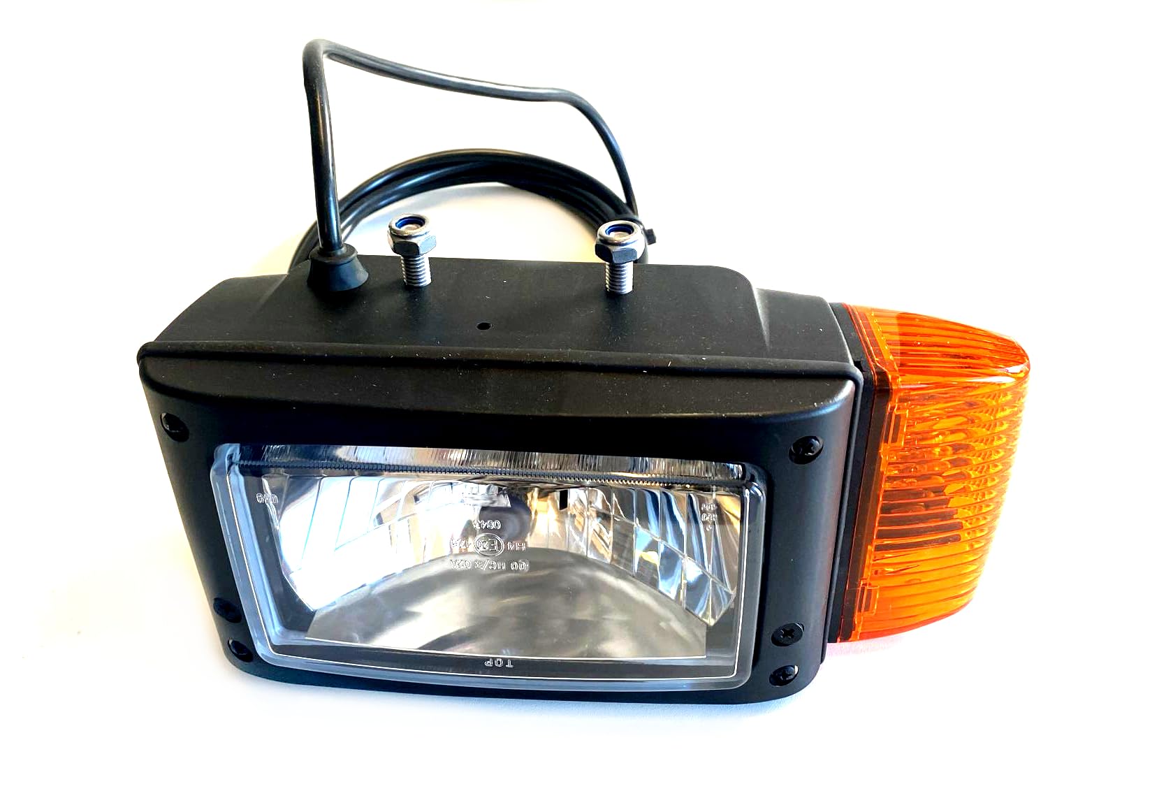 2x Scheinwerfer H4 Mit Blinker 12V – Für Radlader, Bagger & Baumaschinen, Passend Für JCB, Merlo