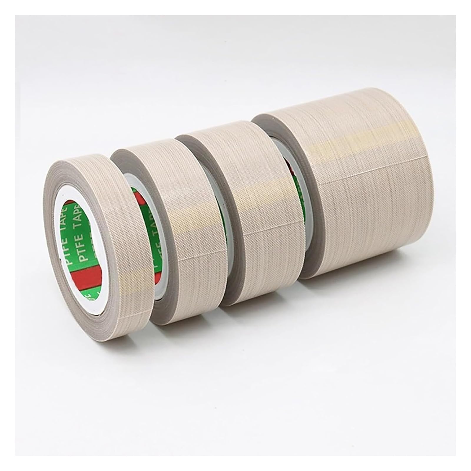 Cinta adhesiva de teflón transparente de PTFE, de 0,05 a 0,5 mm de grosor y 13 a 100 mm de ancho, for selladoras al vacío e industrias eléctricas, 10 metros de largo.(0.18mm,25mm)