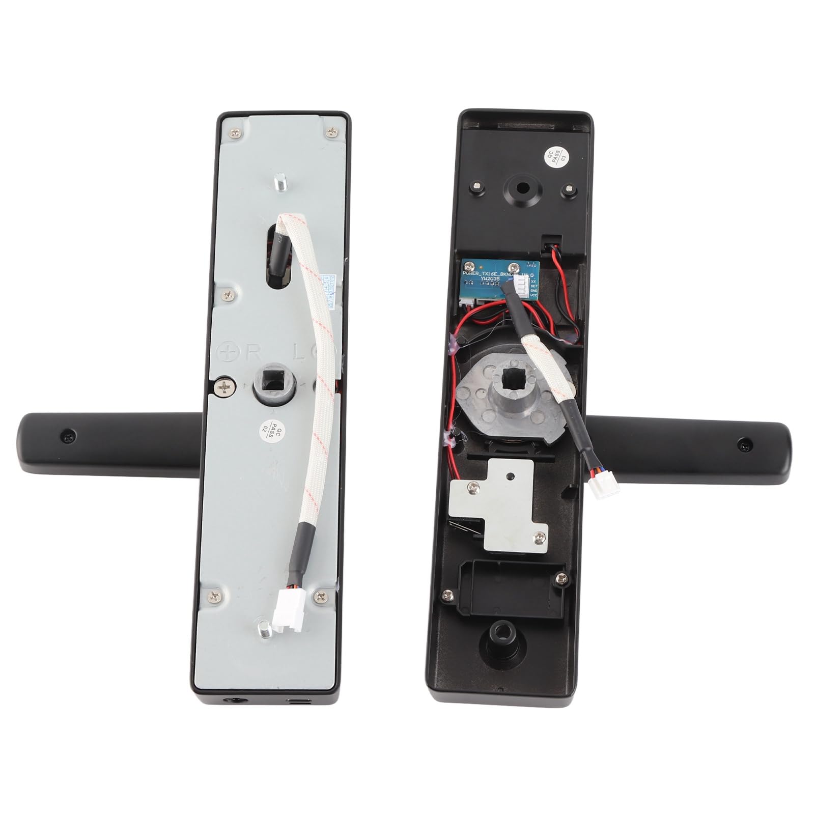 Cerradura Inteligente de Puerta Digital, Cerradura de Puerta con Teclado con Mango, Cerradura de Puerta electrónica de Huella Digital Compatible con la aplicación Tuya