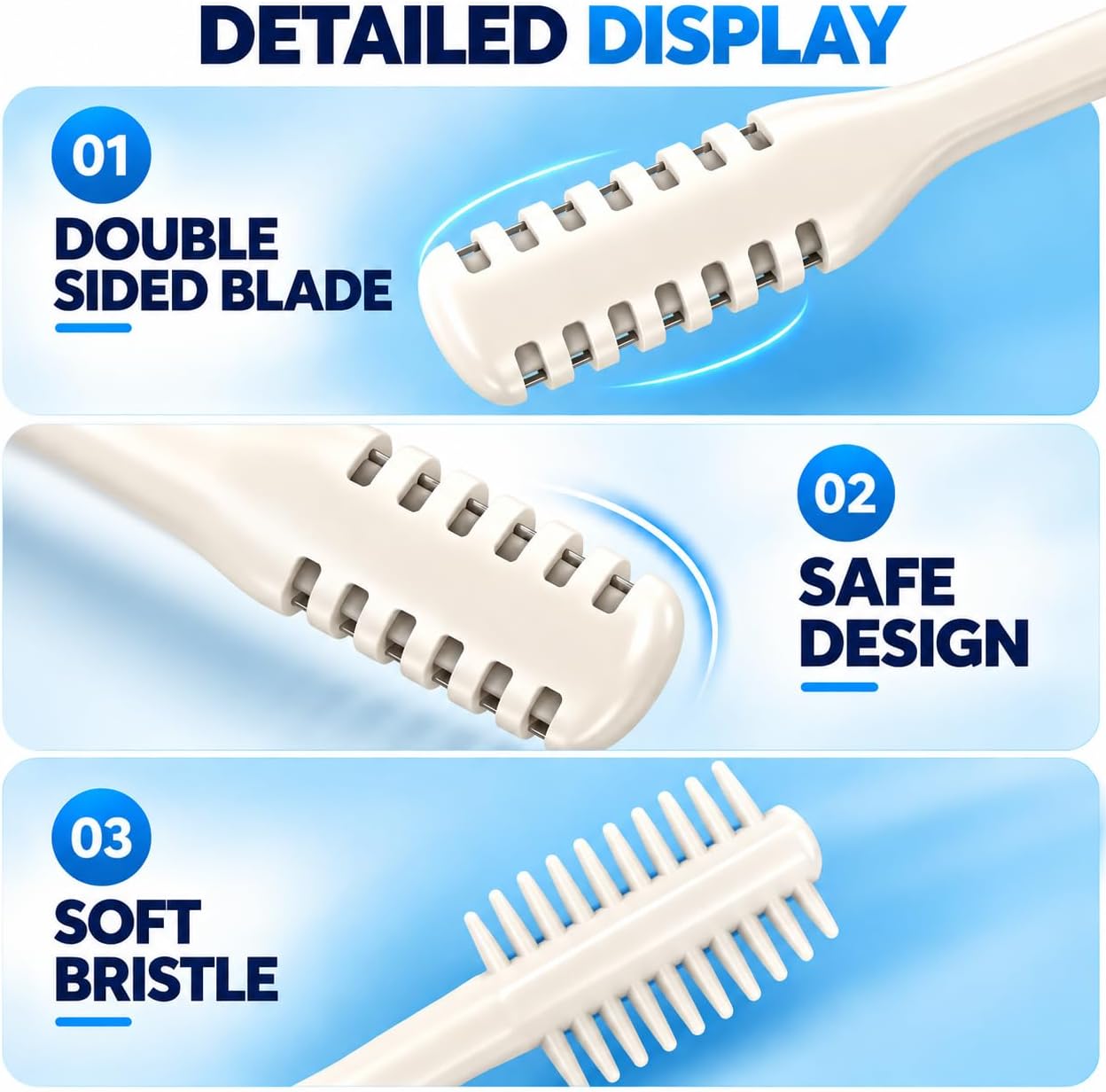 5PCS 2-in-1 Nose Hair Trimmer for Women Men
