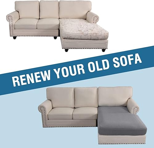 Vista 213 de Fundas de sofá modular, funda de cojín para sofá en forma de L, funda de cojín para sofá biplaza y ambos sofás seccionales izquierdo/derecho, Azul