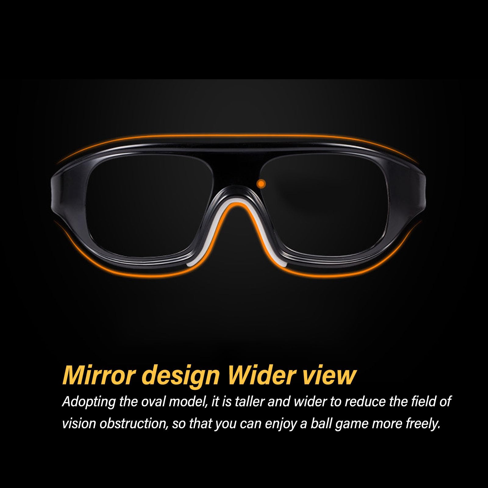 Lunettes de Sport Myope Polycarbonate Anti-Choc pour Football Basket-Ball Cyclisme