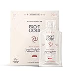 ProT Gold Liquid Collagen Protein Shot, 17g Clear Protein Nano-Hydrolyzed Grass Fed Collagen, 2g Arginine for Wound Support, Gluten Free, Sugar Free, 0g Carbs, Non GMO, Berry, 1 fl oz, 24 Pack