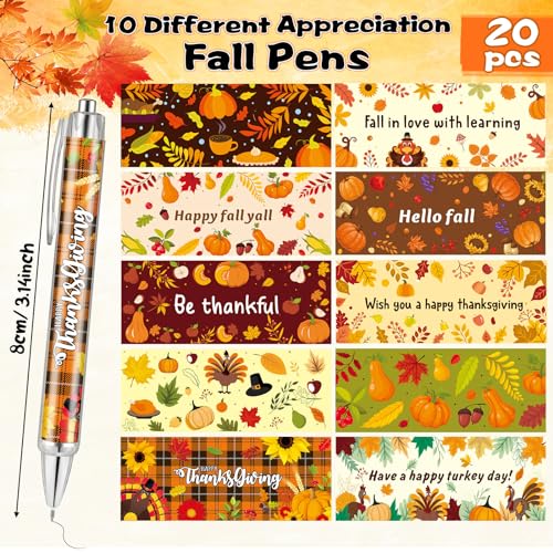Stylos de Thanksgiving et blocs-notes autocollants feuille d'érable - 3
