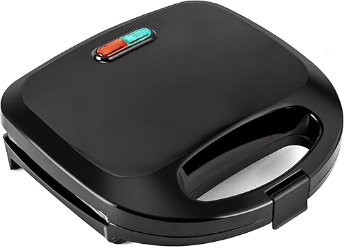 Miniatura 6 de Pukomc Máquina de gofres belga, planchas para gofres de 2 rebanadas con placas antiadherentes, fácil de limpiar, calefacción en ayunas de 750 W,