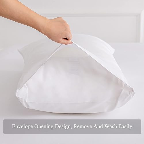 Miniatura 5 de Juego de sábanas de algodón de 400 hilos, tamaño individual, color violeta, 4 piezas, 100% algodón grapado, juego de sábanas de algodón suave con