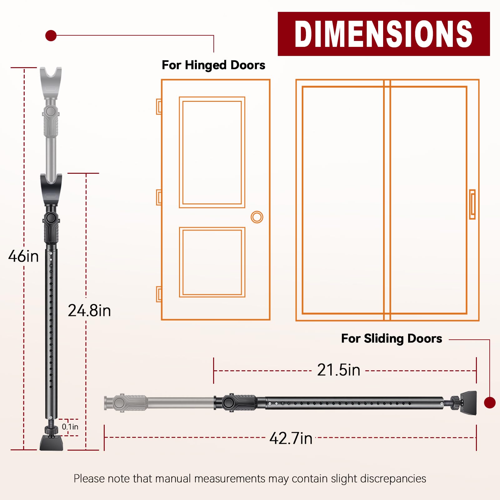 Türstopper Sicherheitsstange XK1227&SF22R Edition Neutral Schwarz