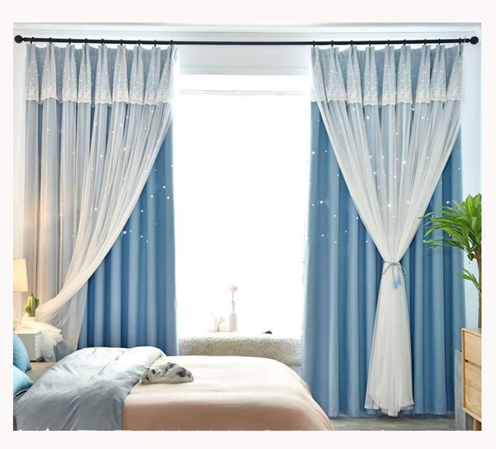 まい様 特注品×3枚♥カフェカーテン 青系 グレージュブルー 花柄コットンレース まい様 特注品×3枚♥カフェカーテン 青系 グレージュブルー 花柄