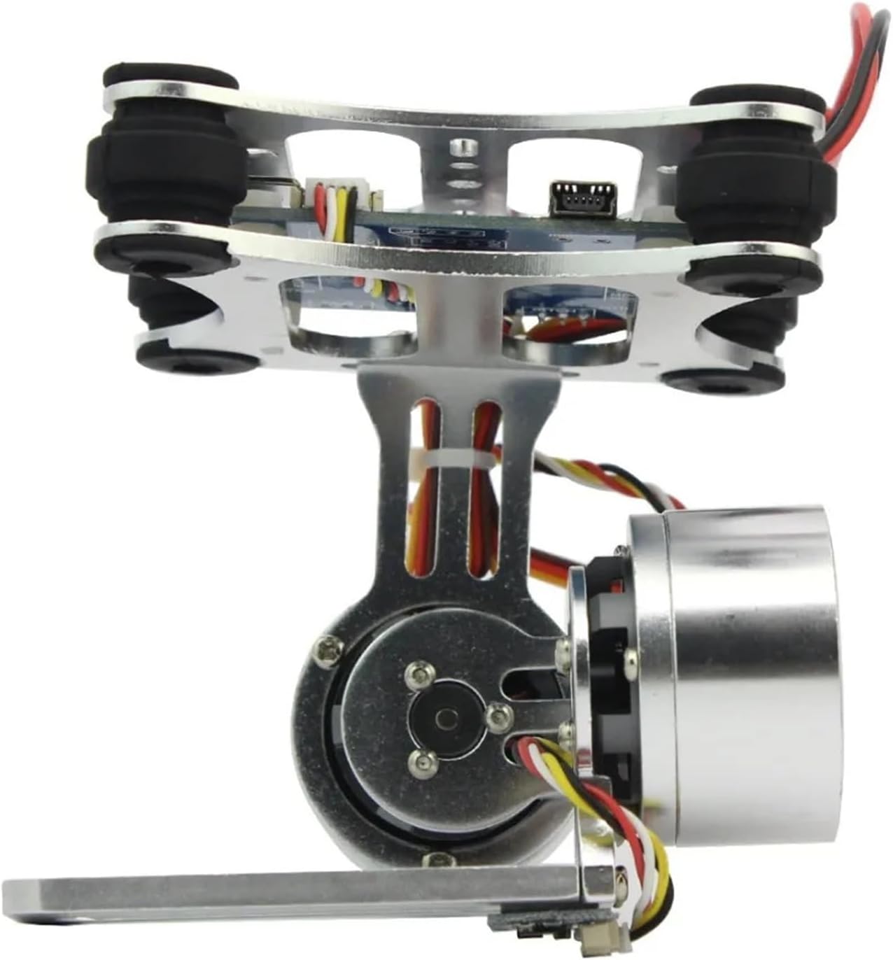 Compatible for GoPro 2-Axis Brushless Gimbal Mount | Aluminum Construction, Fits GoPro 3-8 and Various Drone Platforms