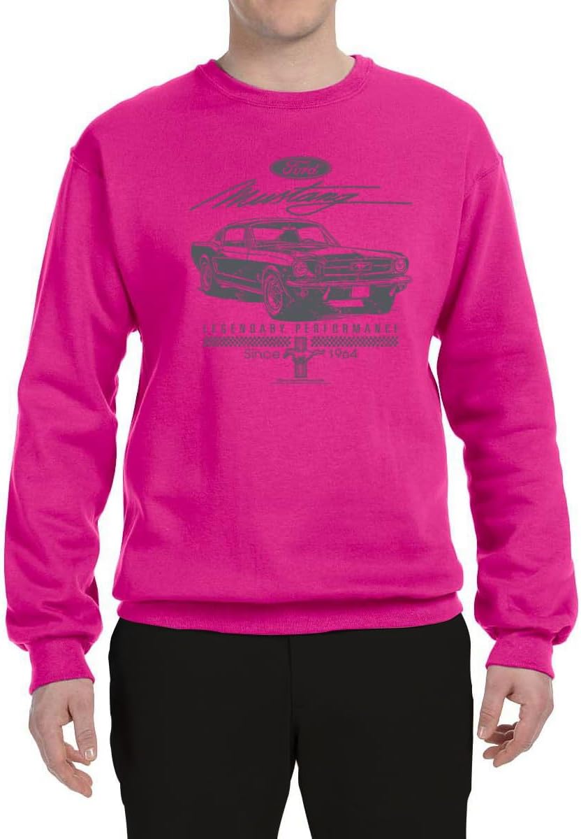 Wild Bobby Ford Mustang Legendary Performance Est 1964 | Retro Vintage Cars and Trucks Sweatshirt - Image 2