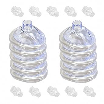 CPR Training Mask Set of 10 with 10 One-Way Valves Pocket Resuscitator Masks for Adult & Infant CPR Practice, Reusable Training Masks for First Aid, EMT, AED, Lifeguard & CPR Classes