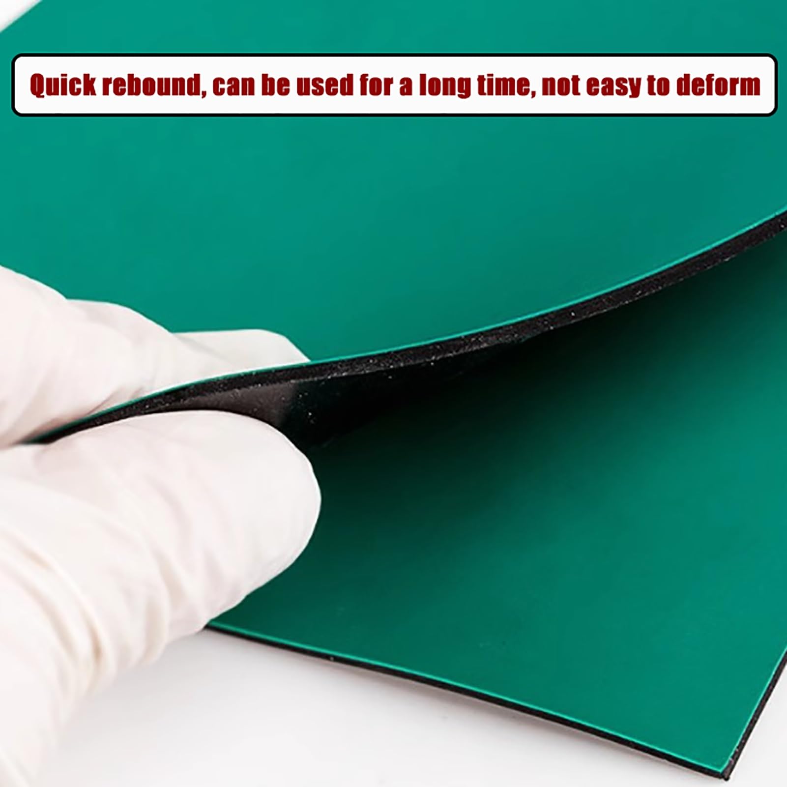 Tappetino antistatico resistente alle alte temperature, tappetino per banco da lavoro in gomma PVC resistente per riparazione di apparecchiature elettroniche, spessore 2 mm, 150 x 500 cm