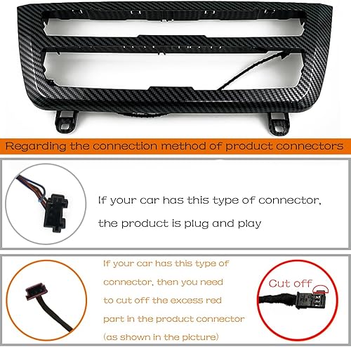 Miniatura 10 de Aire acondicionado interior del coche Panel de AC Iluminación LED Accesorios de ajuste de luz ambiental para BMW 3 4 Serie 3GT F30 F36 M3 M4 Control