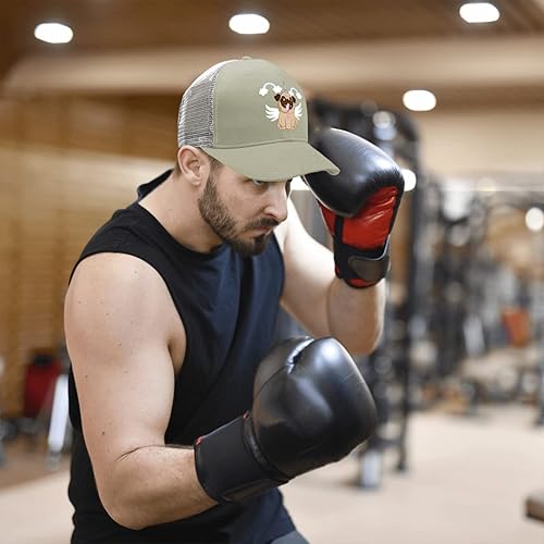 Miniatura 5 de devor Gorras de béisbol con diseño de perro Pug para papá, gorra gráfica para mujer