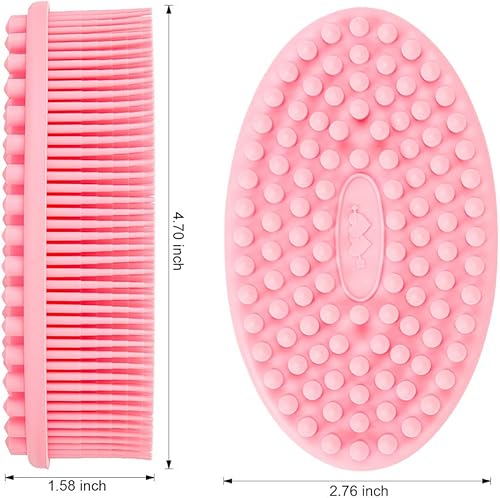 Miniatura 6 de Cepillo de esponja de baño de silicona, 100% silicona, limpiador suave para la espalda, el mejor cepillo exfoliante para el cuerpo, regalo para