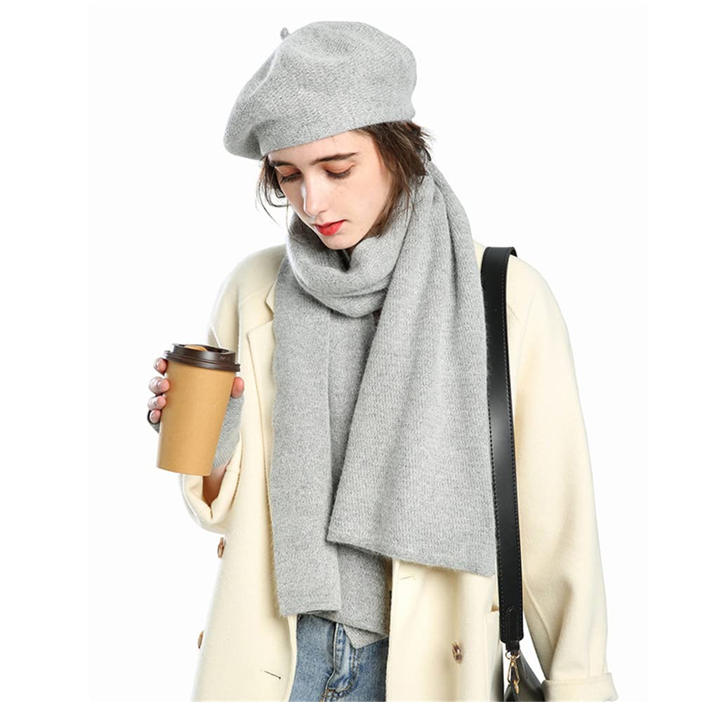Ensemble Bonnet Et écharpe Gris Et Noir - Marque Marithé Et François Girbaud (occasion)