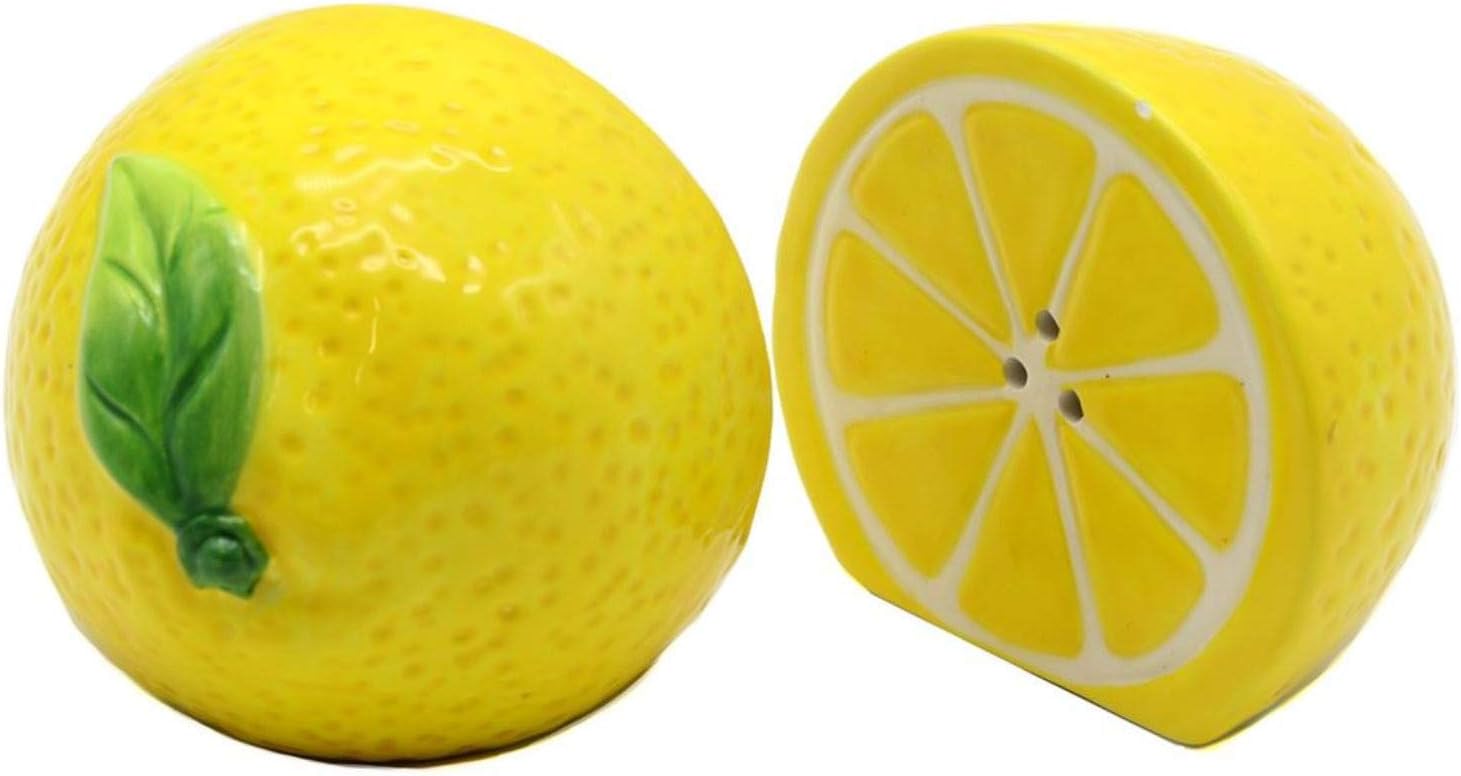DEI Salt & Pepper Set, 4.75 x 3.5 x 3.25, Yellow