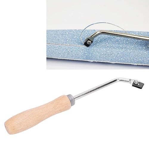 Miniatura 2 de Groover Beech, cuchillo ranurado de madera de acero para ranurado de madera para piso de plástico de PVC, cuarto de luna plana con moldura de