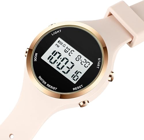 Miniatura 9 de XCZAP Relojes electrónicos unisex para hombres y mujeres, 164.0ft, impermeable, deportivo, digital, correa de silicona, cronógrafo, reloj rectangular
