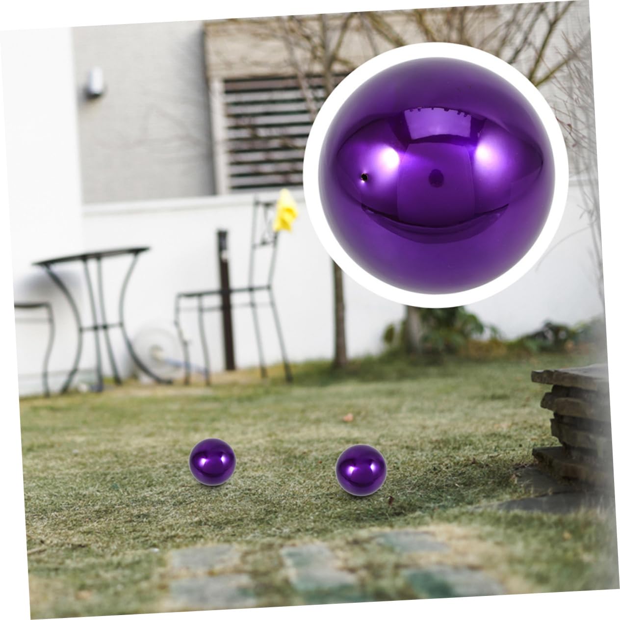 Abaodam 2pezzi Sfere in Acciaio Inossidabile Da Lucidate Decorazioni Riflettenti Per Esterni Per Patio Soggiorno e
