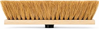 Balai Coco Professionnel 38 cm sans Manche – Tête de Balai en Fibres Naturelles avec Filetage à Vis – Nettoyage Intérieur & Extérieur – Lot de 1