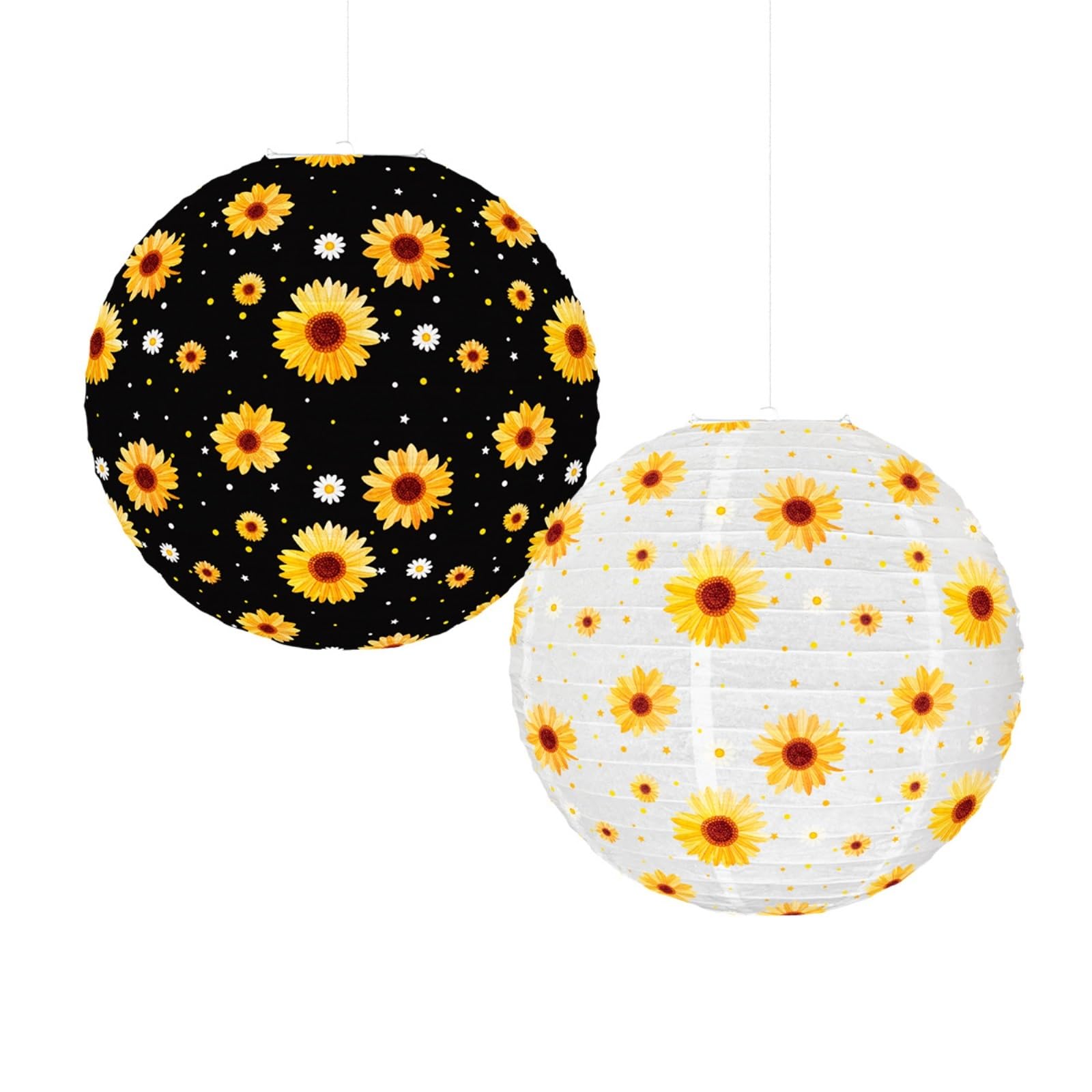 Linterna de Papel farolillo 6 Farolillos De Papel con Forma Girasol For Fiestas Temáticas, Decoración Colgante Decoraciones de Año Nuevo