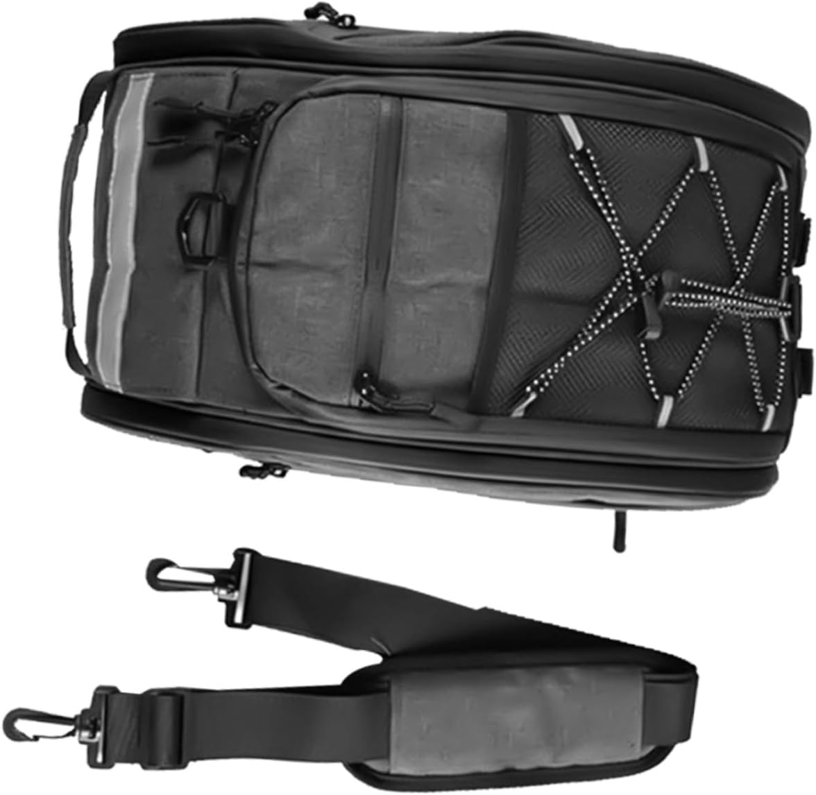 Bike Seat Bag Bicycle Storage Pouch Durable Saddle Bag with Reflective Strips Versatile Cycling Accessories for Men and Women for Commuting and Outdoor Adventures