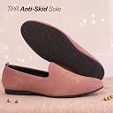 FAUSTO FST FOSMC-2021 PINK-41 Men Pink Embroidered Slip-On Loafers | Royal Ethnic Party Shoes | Ethnic Juttis and Mojaris for Wedding Cushioned Insole (7 UK) gallery image