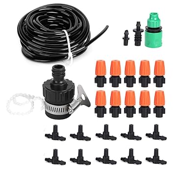 Drip Irrigation Kits, 10m/32.8ft Automatic Watering Equipment, DIY Drip Irrigation System Agriculture Hose Kit for Garden, Greenhouse, Patio, Lawn, etc