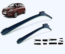 Pair of Wiper Blades Compatible with Lancia Ypsilon 06/2003-05/2011 – Sizes 60 40 cm for Front Windscreen Aero Flat New