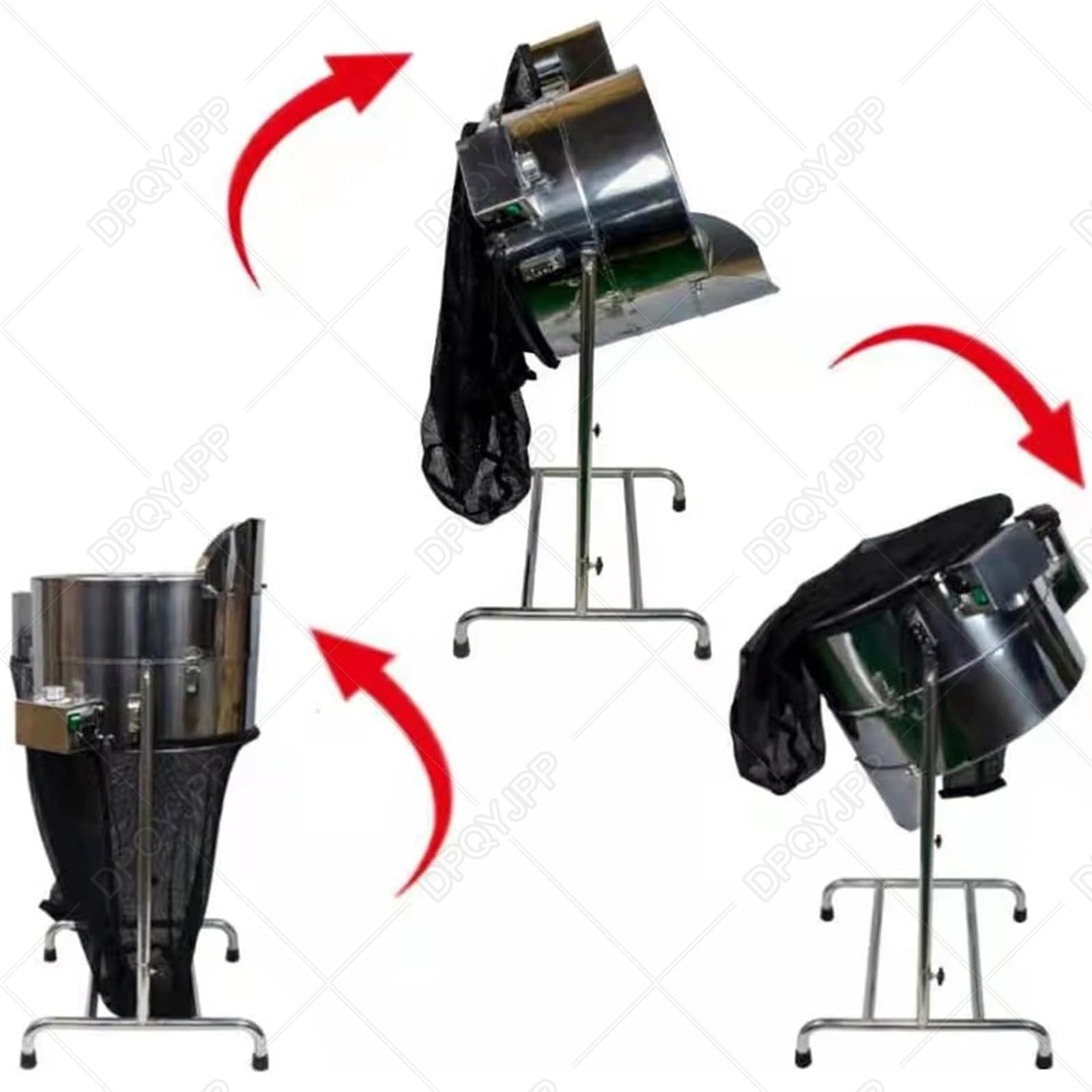 Cortadora eléctrica de hojas de brotes de 60 W, cortadora de plantas de acero inoxidable, cuchillas de grado alimenticio para hierbas, romero, menta, cilantro