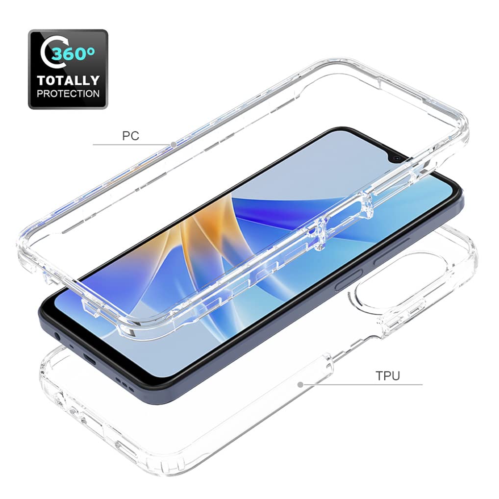 HAOYE Cover per Oppo A17, Custodia in TPU a Gradiente Colori