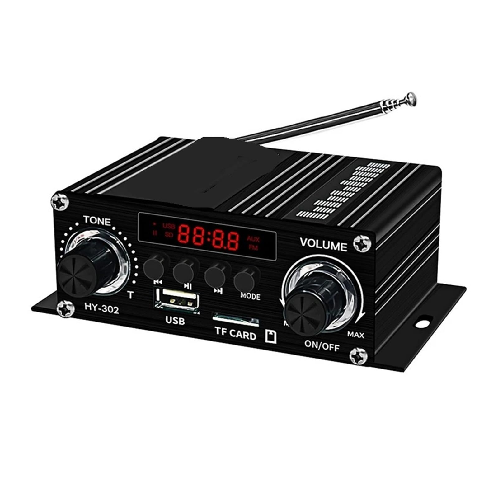 Cyfrowy wzmacniacz Bluetooth 12 V Domowy Samochód 2-kanałowy Głośnik HIFI Odbiornik FM Do kina domowego