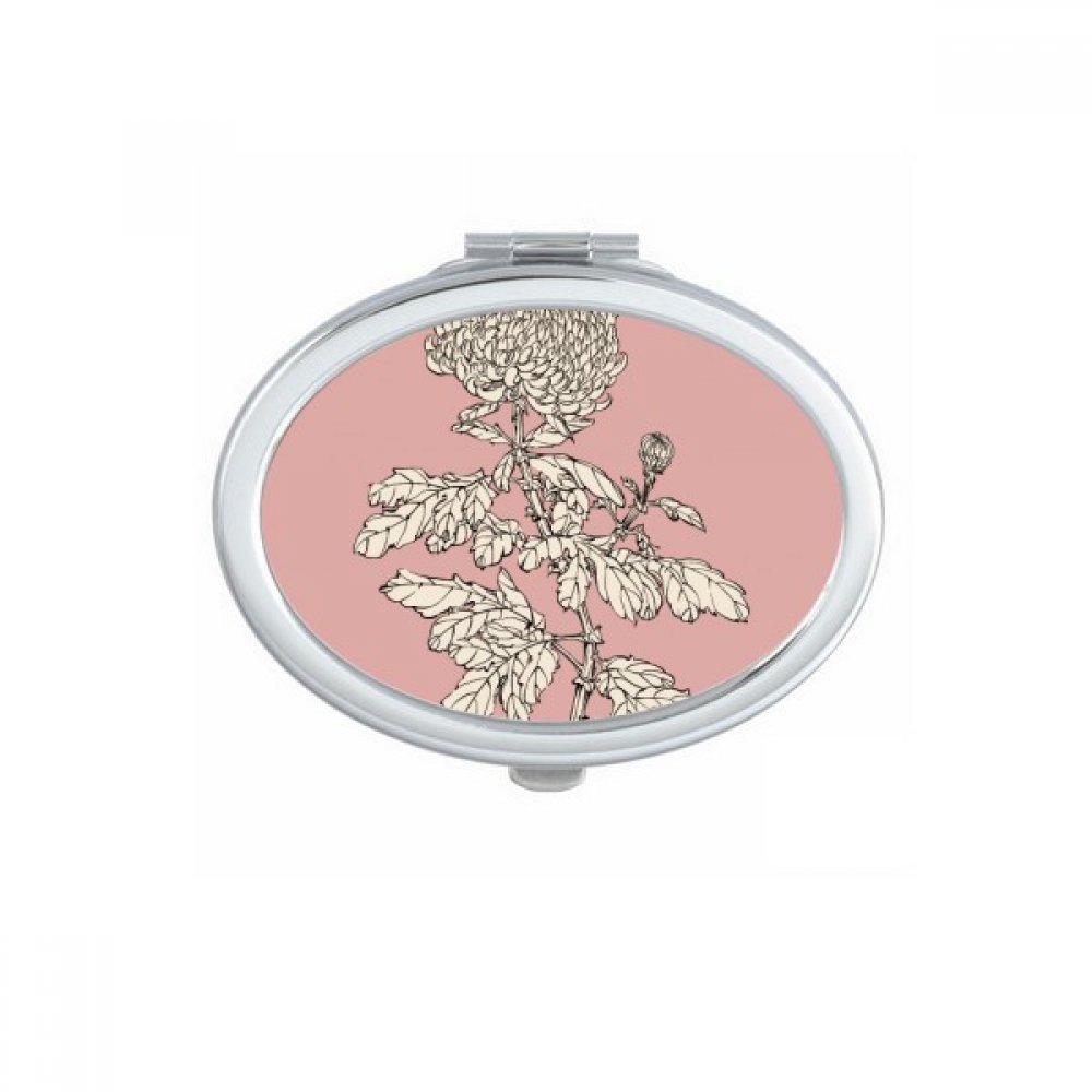 Miroir de maquillage compact portable fleur plante miroir de poche fait main cadeau mignon