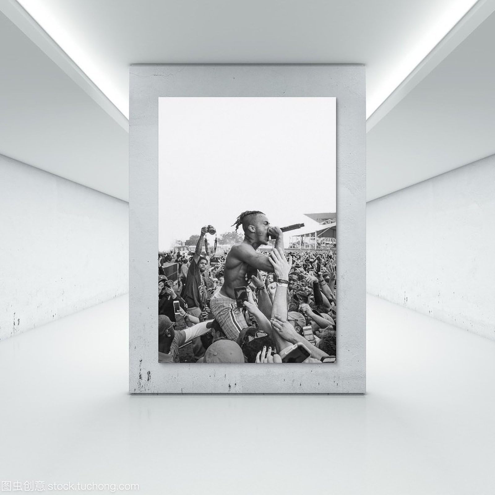 GPWDIEJB XXXTentacionPoster Canvas Art Oil Painting Wall Painter Home Music Album Celebrity Painting Classical Decorative Wall ArtUnframe-style-4016x24inch(40x60cm)