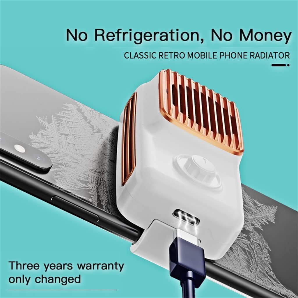 Retro Mobile Phone Cooling Fan Universal Cell Phone Fast for Game Cooler Heat Sink for(D)