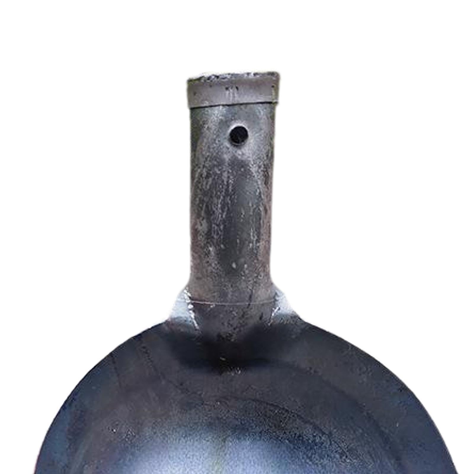Cuillère D'Égout En Fer Lourd – Outil De Nettoyage Pour Fosse Septique Et Drain, Semi-Sphérique Avec Trous D'Écoulement