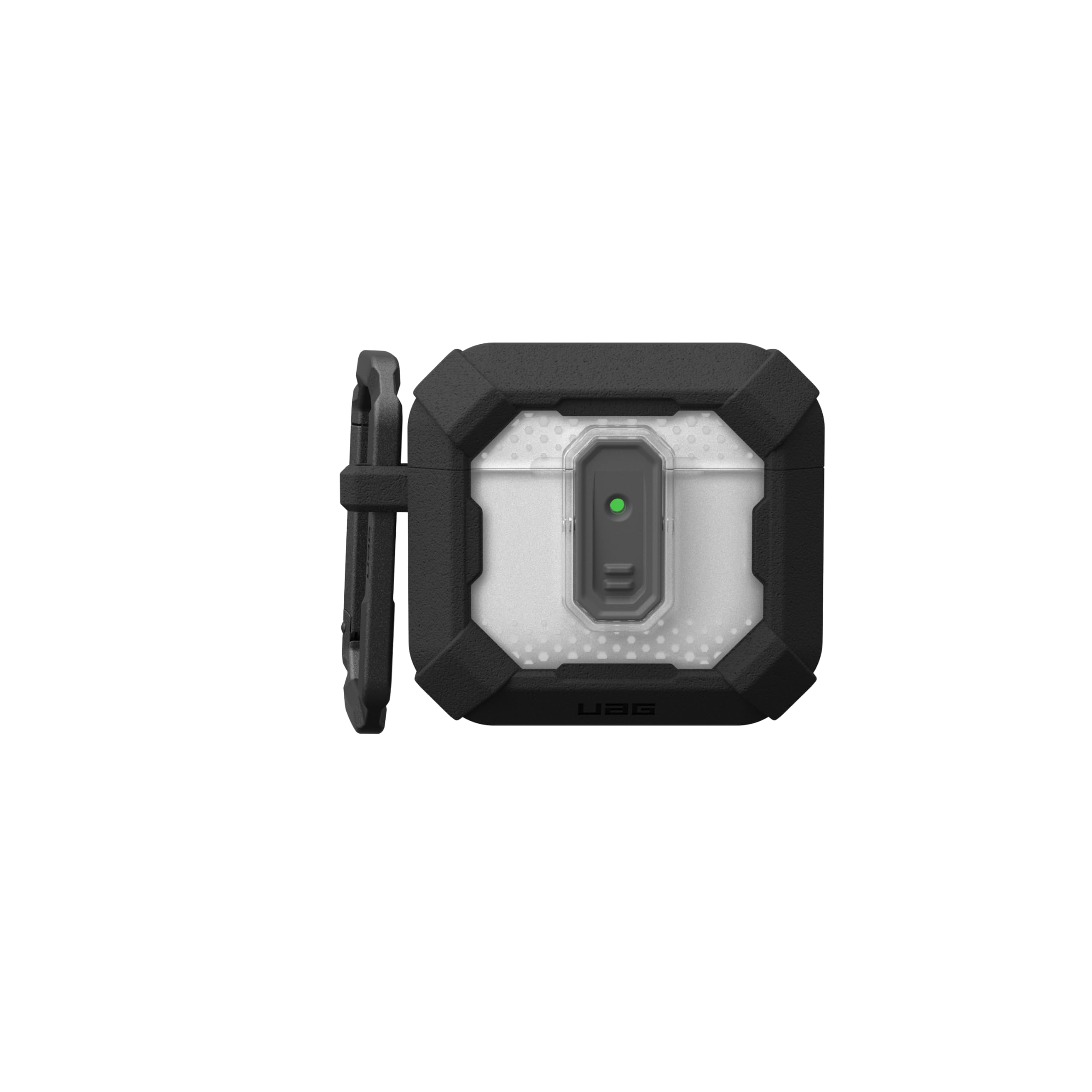 URBAN ARMOR GEAR UAG - Custodia protettiva progettata per AirPods (4a generazione, 2024) con blocco al plasma, robusta custodia protettiva rigida di grado militare con coperchio di blocco sicuro e
