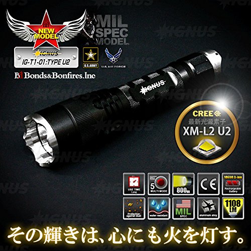 Amazon.co.jp: IGNUS フラッシュライトシリーズ 懐中電灯 LED